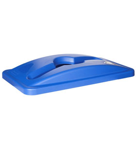 Capac deseuri amestecate pentru container Slim Jim de 87 si 60 L  albastru  RUBBERMAID